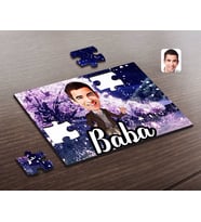BK Gift Kişiye Özel Baba Karikatürlü Ahşap Puzzle-1
