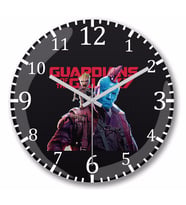 Guardioes Of The Galaxy Duvar Saati Bombeli Gercek Cam