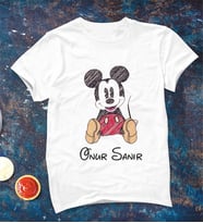 Mickey Mouse Tişörtü Kişiye Özel (Büyük - Çocuk)