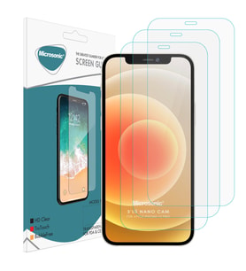 Microsonic Apple iPhone 12 Pro Screen Protector Nano Glass (3 Pack)