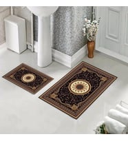Banyo Halısı Ikili Klozet Takımı Kaymaz Tabanlı (60 xm x 100 cm + 40 cm x 60 cm) 