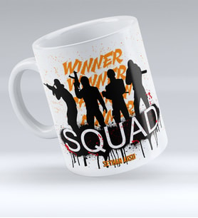 BK Gift Kişiye Özel PUBG Kupa Bardak - 10 (Beyaz)