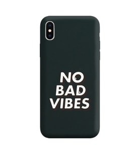 Iphone X No Bad Tasarımlı Siyah Lansman Telefon Kılıfı