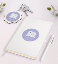 BK Gift Kişiye Özel Pedodontist Beyaz Defter Kalem ve Anahtarlık Hediye Seti (Model 1)