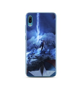 Kaptan Amerika Tasarım Süper Şeffaf Silikon Telefon Kılıfı Huawei Y6 2019