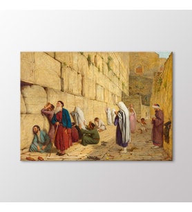 Arty Tablo Die Klagemauer in Jerusalem Tablo (Karışık)