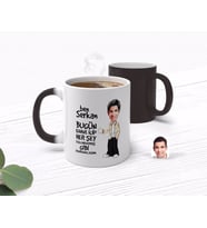 BK Gift Kişiye Özel Erkek Her Şey Yolundaymış Gibi Karikatürlü Sihirli Kupa Bardak-3 (Beyaz)