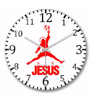 Air Jesus  Duvar Saati Bombeli Gercek Cam