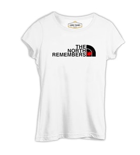The North Remembers Beyaz Kadın Tshirt