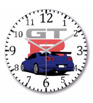 Nissan  Skyline Duvar Saati Bombeli Gercek Cam