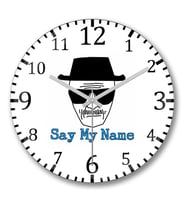 Heisenberg Say My Name Duvar Saati Bombeli Gercek Cam