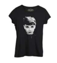 Audrey Hepburn Siyah Kadın Tshirt