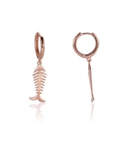Söğütlü Silver balık kılçığı küpe