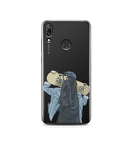 Kaykay Kız Tasarım Süper Şeffaf Silikon Telefon Kılıfı Huawei Y7 2019