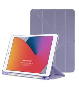 Microsonic Apple iPad 10.2'' 7. Nesil Kılıf (A2197-A2200-A2198) Origami Pencil Lila
