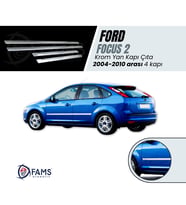 Ford Focus 2 Krom Yan Kapı Çıta 4 Kapı 2004-2010 arası Paslanmaz Çelik