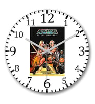 He-man Mestres do Universo Duvar Saati Bombeli Gercek Cam