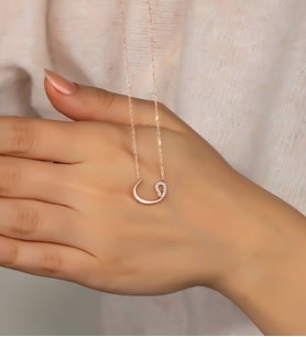 Else Silver 925 Ayar Gümüş Vav Harfi Kolye