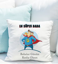 Babalar Günü En Süper Baba Yastığı