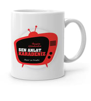 BK Gift Kişiye Özel Sen Anlat Karadeniz Beyaz Kupa Bardak