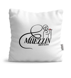 BK Gift Kişiye Özel Mesleki Müezzin Dekoratif Yastık  1