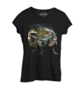 Jurassic World II Siyah Kadın Tshirt