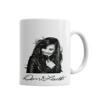 Demi Lovato B&W Autografada Kupa Bardak Porselen