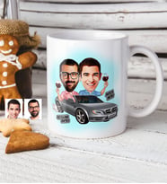 BK Gift Kişiye Özel Kankalar Karikatür Beyaz Kupa Bardak