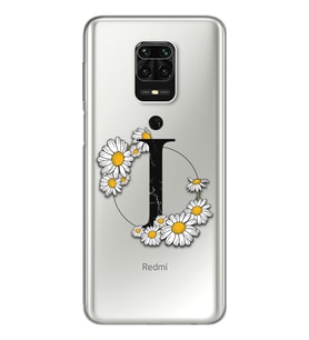 Papatya Harf Tasarım Süper Şeffaf Silikon Telefon Kılıfı Xiomai Redmi Note 9 Pro