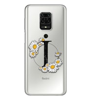 Papatya Harf Tasarım Süper Şeffaf Silikon Telefon Kılıfı Xiomai Redmi Note 9 Pro