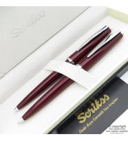 Scrikss 33 Bordo Tükenmez Kalem + Versatil Kalem Set Scrikss Kalem  İsme Özel Kalem  Hediyelik Kalem