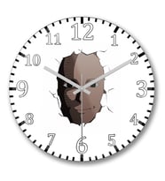 Saitama Face One Punch Man Duvar Saati Bombeli Gercek Cam