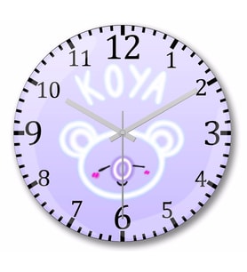 Bt21 Glowing Koya Bts Duvar Saati Bombeli Gercek Cam