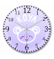 Bt21 Glowing Koya Bts Duvar Saati Bombeli Gercek Cam