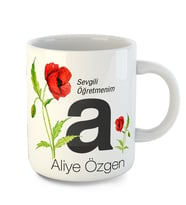 Kişiye Özel Sevgili Öğretmenim Temalı Kupa Bardak 80780