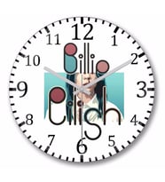 Billie Eilish 0 Duvar Saati Bombeli Gercek Cam