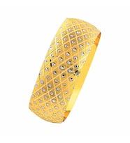 14 Ayar Altın Mega Bilezik 25.00 Gram Baklava Noktalı Model