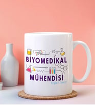 Kişiye Özel Biomedikal Mühendisi Tasarımlı Beyaz Kupa