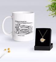BK Gift Kişiye Özel Öğretmen Kupa Ve Papatya Kolye Hediye Seti-1 (Model 1)