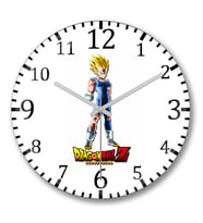 Majin Vegeta Duvar Saati Bombeli Gercek Cam