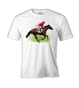 At 10 Beyaz Erkek Tshirt