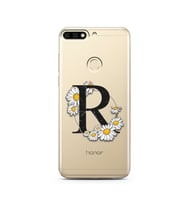 Papatya Harf Tasarım Süper Şeffaf Silikon Telefon Kılıfı Huawei Honor 7c-Y7 (201