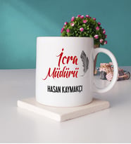 İcra Müdürü Kupa Bardak ve Taş Bardak Altlığı Seti