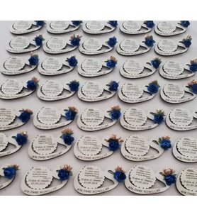 Kişiye Özel Ahşap Magnet Hatıra (Bej)
