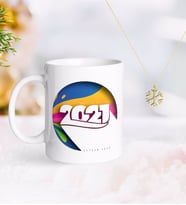 BK Gift Kişiye Özel 2024 Mutlu Yıllar Kupa ve Kar Tanesi Kolye-10 (Model 1)
