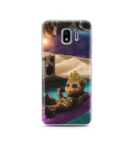 Baby Groot Tasarım Süper Şeffaf Silikon Telefon Kılıfı Samsung J4