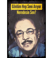 Neşet Ertaş Neredesin Sen Ahşap Poster