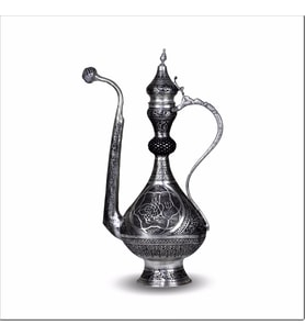 Sultan Tuğra Motifli Antep Bakır ibrik