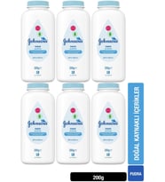 Johnsons Baby Bebek Pudrası 200GR (6 Lı Set)