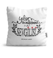 BK Gift Kişiye Özel Yılın En Mükemmel Sevgilisi  Yastık